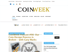 Tablet Screenshot of coinweek.com